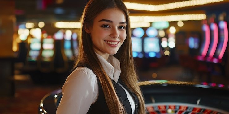Suasana meja Live Casino dengan dealer profesional di 807garage